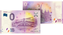 Le billet 0€ souvenir « Venise - pont du Rialto » 